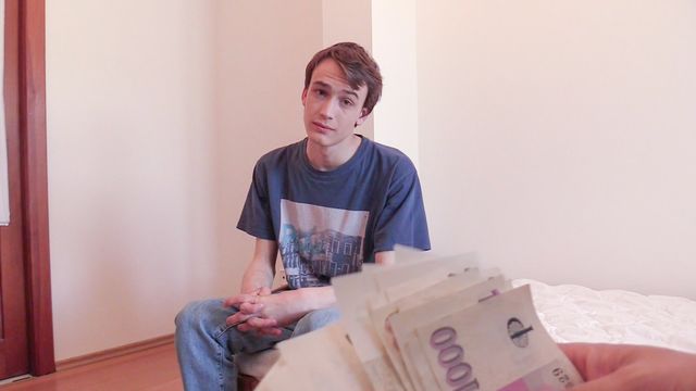 Bigstr - Dorky debt-ridden dude gets fucked in the ass in POV